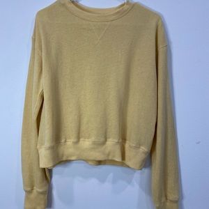 Thin soft yellow crew neck sweatshirt from Tj maxx